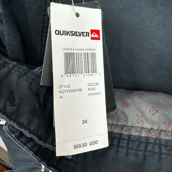 Robert Delong x QuikSilver Vortex Remix Street Trunk Board Shorts Men's Size 34 - Picture 6 of 12